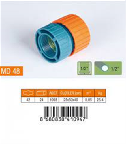MEDALYAN 1/2” BATARYA REKORU DİŞİ MD48 